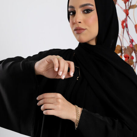عبايه دبل كلوش من متجر الشال للعبايات