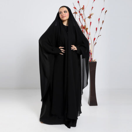 Long Khimar made of Duga Al-Layl fabric from Al-Shal Abaya Store