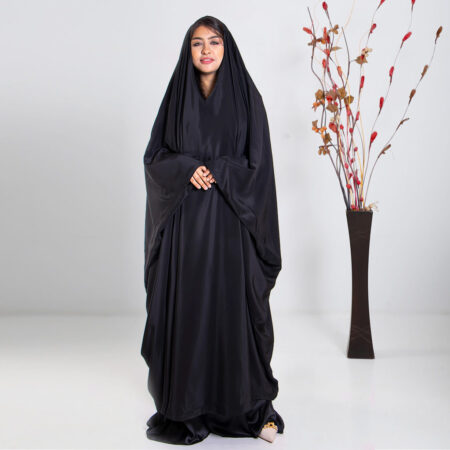 Black Closed Overhead Abaya | AlShal Store